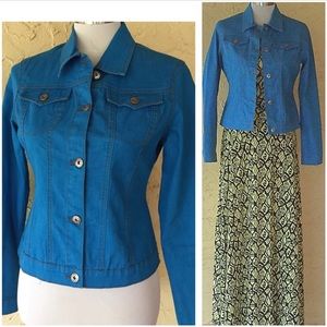 AC-3998 gorgeous blue tone denim jacket, size medium
